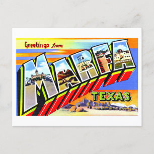 Vintage Greetings from Marfa, Texas, Postcard
