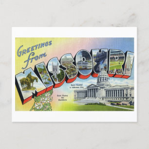 Vintage Greetings from Missouri Postcard