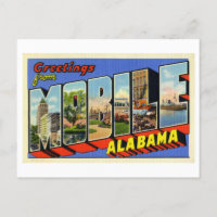 Vintage Greetings from Mobile, Alabama