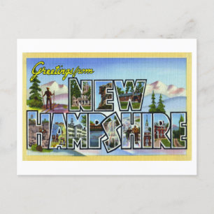 Vintage Greetings from New Hampshire Postcard