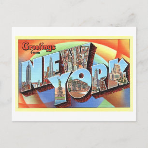 Vintage Greetings from New York City Postcard