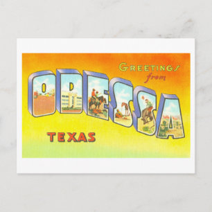 Vintage Greetings from Odessa, Texas, Postcard