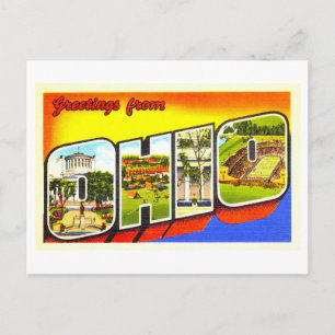 Vintage Greetings from Ohio Postcard