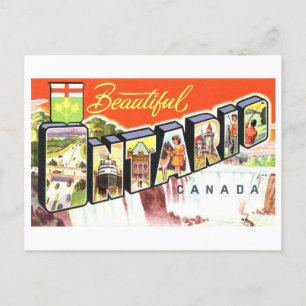 Vintage Greetings from Ontario, Canada, Postcard