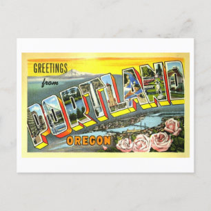 Vintage Greetings from Portland, Oregon Postcard