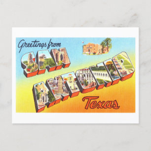 Vintage Greetings from San Antonio, Texas Postcard