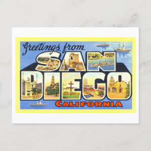 Vintage Greetings from San Diego, California Postcard
