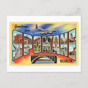 Vintage Greetings from Spokane, Washington Postcard