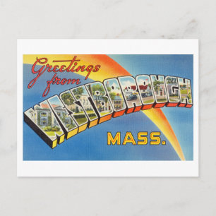 Vintage Greetings from Westborough, Massachusetts Postcard