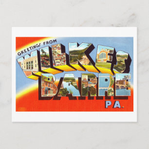 Vintage Greetings from Wilkes-Barre, Pennsylvania Postcard