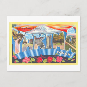 Vintage Greetings from Yakima, Washington Postcard