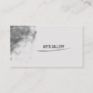 Vintage Grey Grunge Smudge Template Business Card