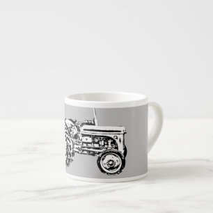 Vintage Grey massey fergison tractor Espresso Cup