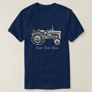 Vintage Grey massey fergison tractor photo T-Shirt