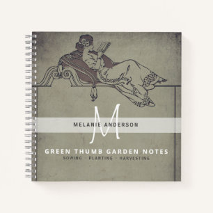 Vintage Grey Secret Garden Gardeners Journal