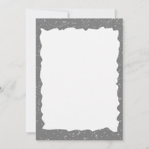 Vintage Grey Torn Paper Custom Border Template