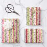 Vintage Grinch Christmas Stipe Pattern Wrapping Paper Sheet<br><div class="desc">The holidays will not be complete without Grinch!  HOW Grinch STOLE CHRISTMAS is a classic story of a town called Who-ville and how the Christmas spirit can melt even the coldest of hearts.</div>
