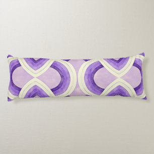 Vintage Groovy Design In Lilac Amethyst Orchid Body Cushion