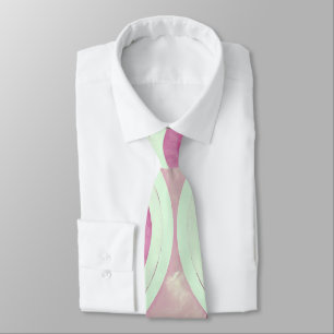 Vintage Groovy Rainbow Pattern In Mulberry Tie
