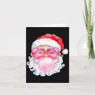 Vintage Groovy Santa Claus Christmas Vibes Womens  Card