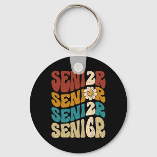 Vintage Groovy Senior 2026 Cl Of 2026 Graduation G Key Ring