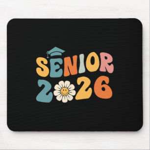 Vintage Groovy Senior 2026 Cl Of 2026 Graduation G Mouse Pad