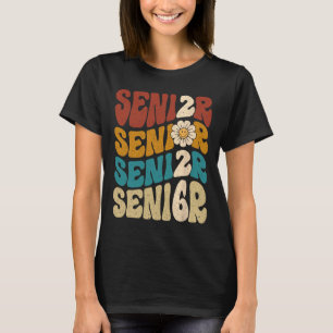 Vintage Groovy Senior 2026 Cl Of 2026 Graduation G T-Shirt