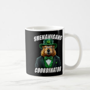 Vintage Groundhog Leprechaun Ground Hog Day St Pat Coffee Mug
