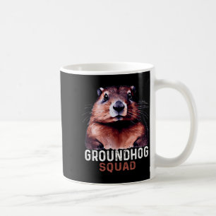 Vintage Groundhog Squad Funny Lovers Groundhog Hap Coffee Mug