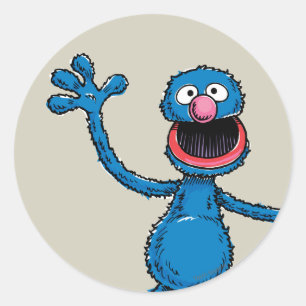 Vintage Grover Classic Round Sticker