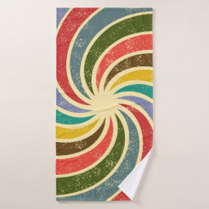 Vintage Grunge Abstract Cleanable Background. Bath Towel