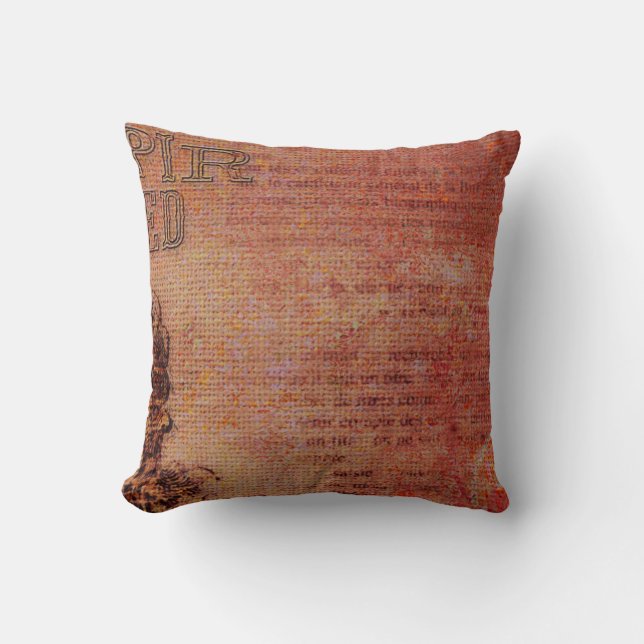 Vintage Grunge Abstract Cushion (Front)