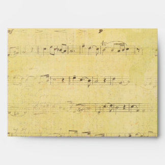 Vintage Grunge Antique Musical Notes Custom Envelo Envelopes