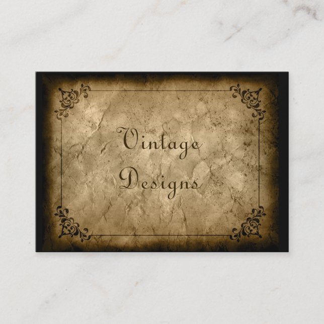 Vintage Grunge Business Card (Front)