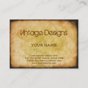 Vintage Grunge Business Card