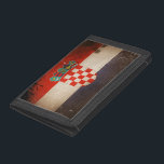 Vintage Grunge Croatia Flag Tri-fold Wallet<br><div class="desc">Vintage Grunge Croatia Flag Design---Digital manipulated.</div>