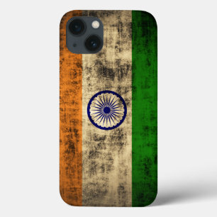 Vintage Grunge Flag of India iPhone 13 Case