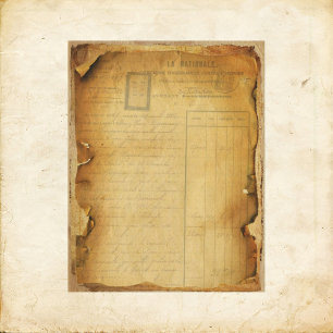 Vintage Grunge Receipt Scrapbook Paper