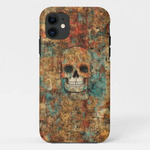 Vintage Grunge Skull Art Mobile Case