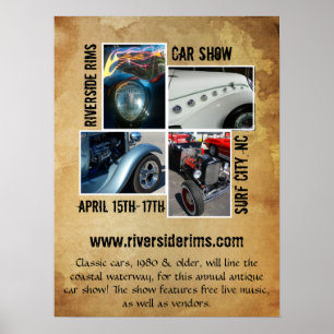 Vintage Grunge Style Event Poster