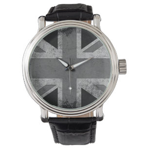 Vintage Grunge UK Flag Watch