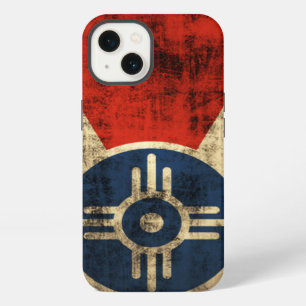 Vintage Grunge Wichita Kansas Flag iPhone Case