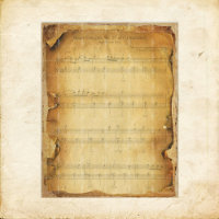 Vintage Grungy Mozart Music Scrapbook Paper