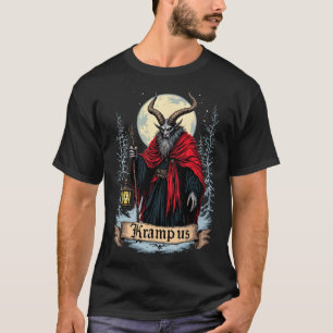 Vintage Gruss Vom Krampus Christmas Eve Naughty Ki T-Shirt