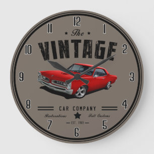 Vintage GTO company Large Clock