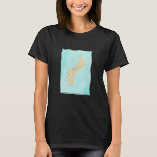 Vintage Guam Map  1970  T-Shirt