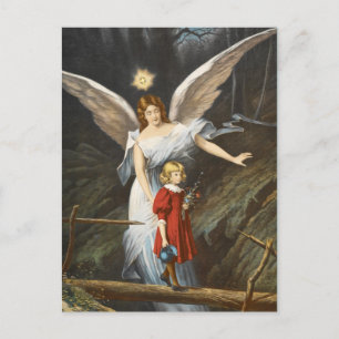 Vintage Guardian Angel Postcard