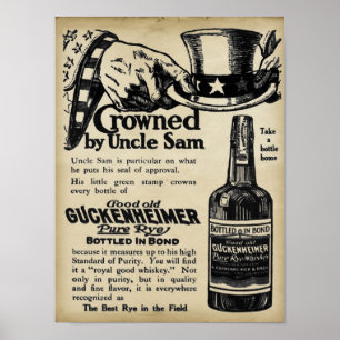 Vintage Guckenheimer Rye Whiskey Print