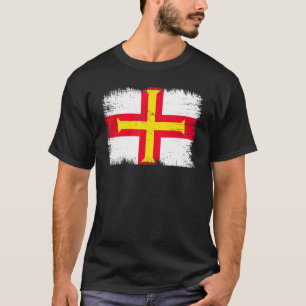 Vintage Guernsey Flag Channel Island Independence  T-Shirt