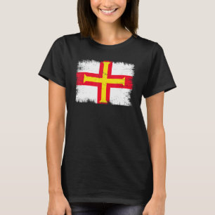 Vintage Guernsey Flag Channel Island Independence T-Shirt